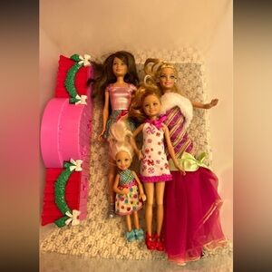 Barbie a perfect Christmas family stage set